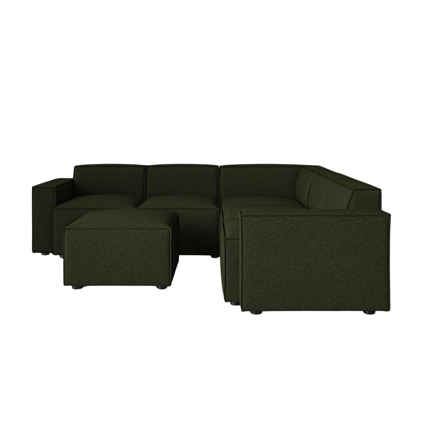 Model 03 Corner Sofa with Ottoman Boucle