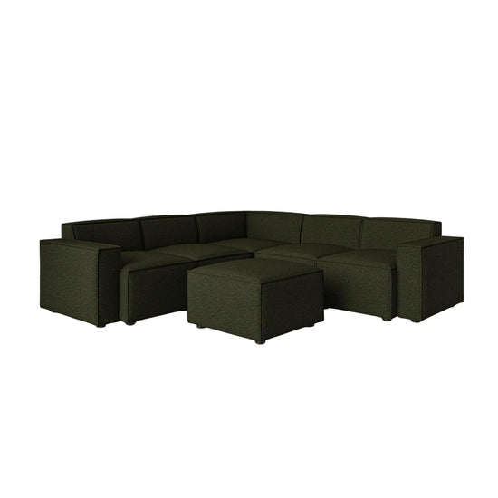 Model 03 Corner Sofa with Ottoman Boucle