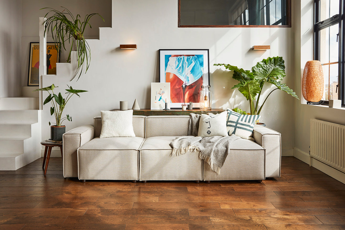 Model 03 3 Seater Sofa Linen