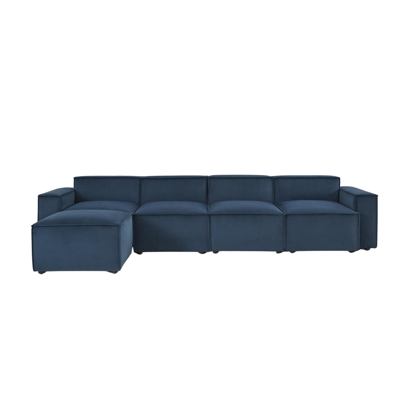 Model 03 4 Seater Chaise Sofa Velvet