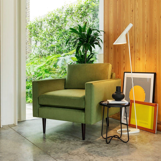 Model 01 Velvet Armchair - Colourful Options Swyft Homebound