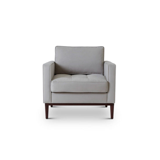 Model 02 Velvet Armchair - Grey Options Swyft Homebound