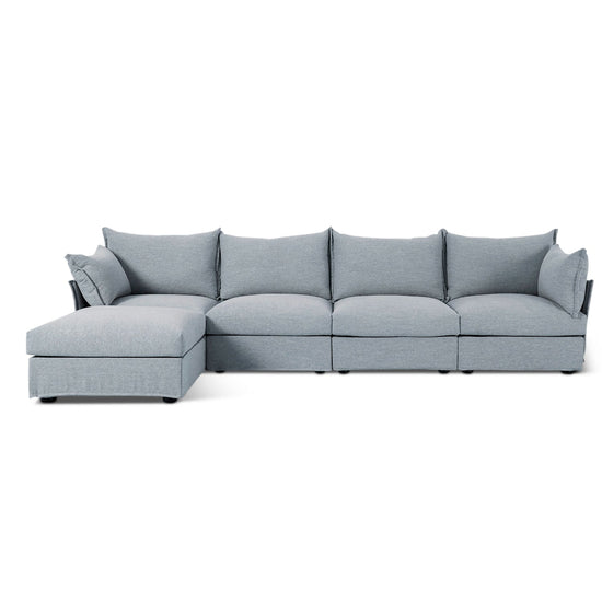 Model 06 Linen 4 Seater Chaise Sofa Swyft Homebound