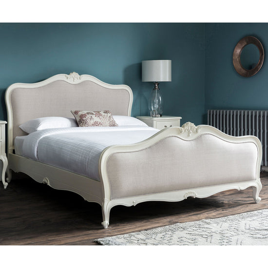 Chic Linen Upholstered Bed