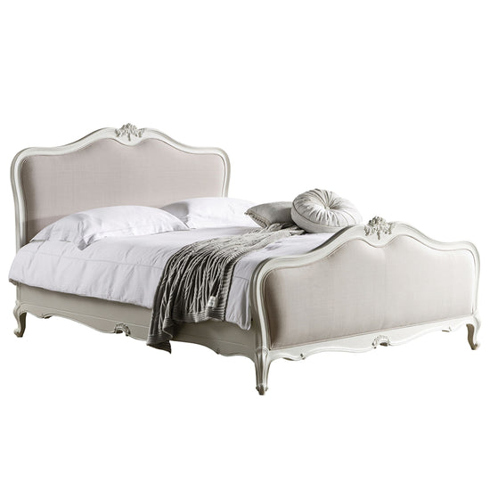 Chic Linen Upholstered Bed