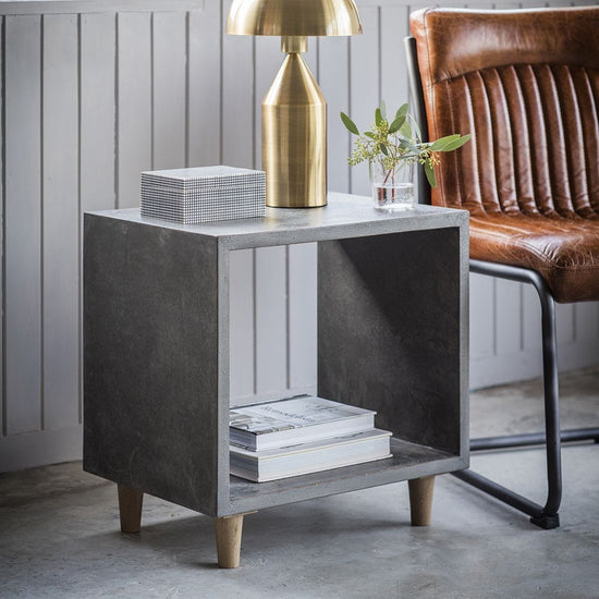 Bergen Cube Lamp Table Gallery Direct Homebound