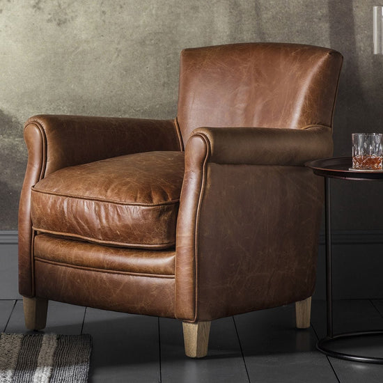 Mr. Paddington Chair Vintage Brown Leather