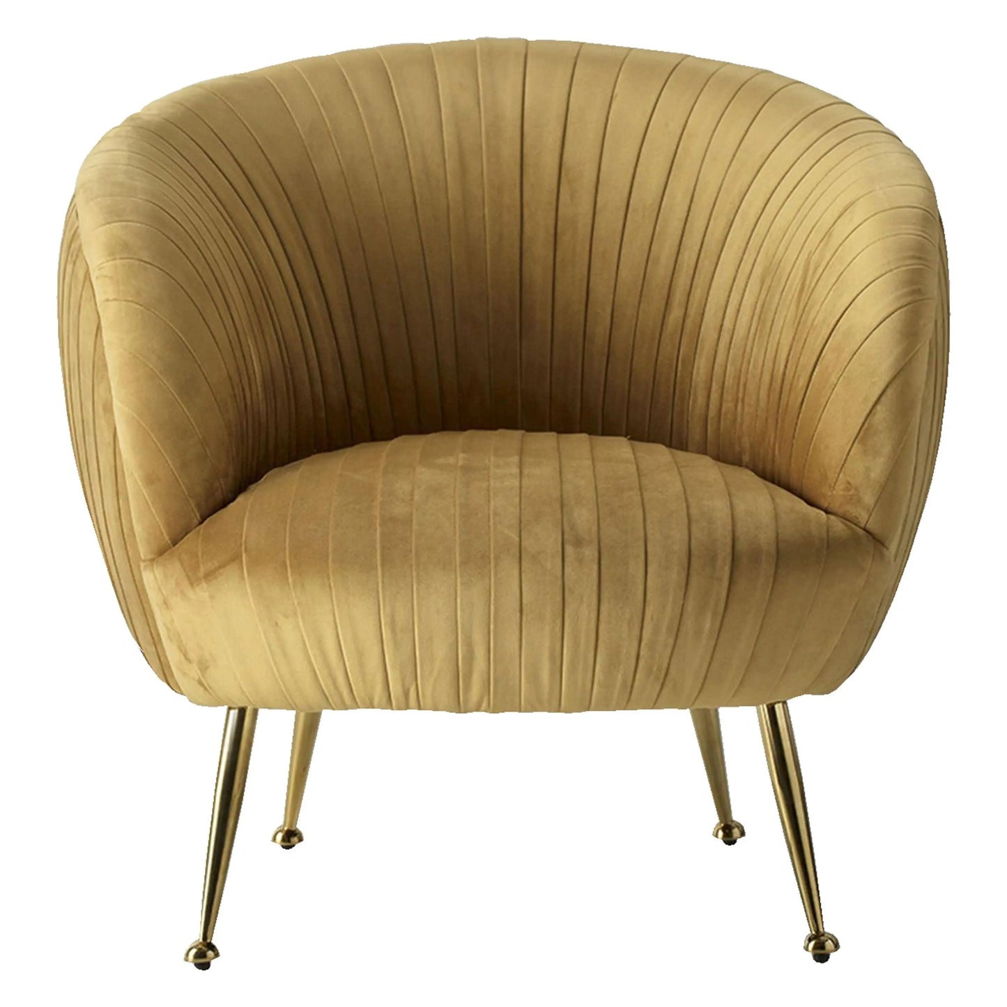 Valenza Tub Chair Gold Velvet Gallery Direct Homebound