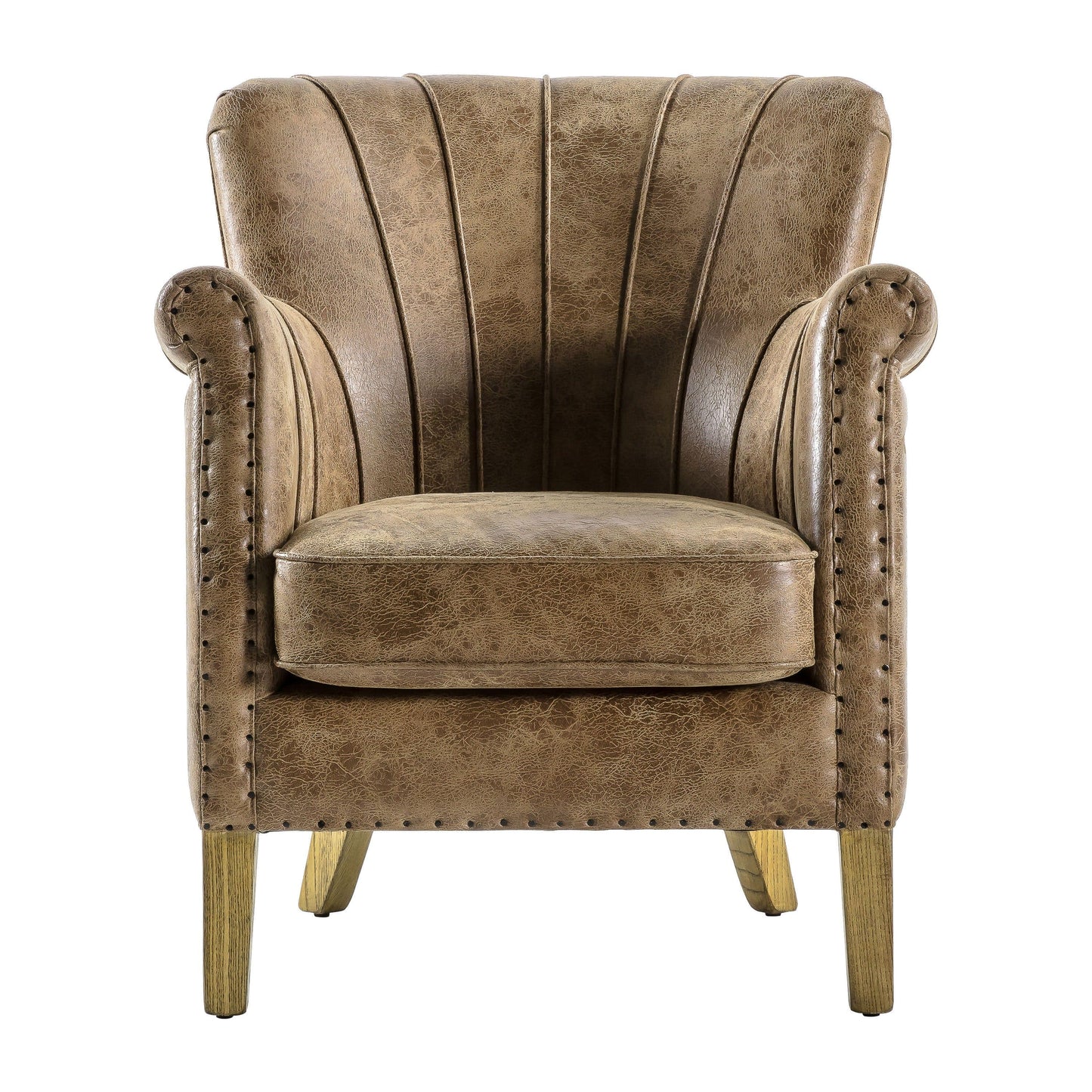 Hickman Armchair Brown Leather Gallery Direct Homebound