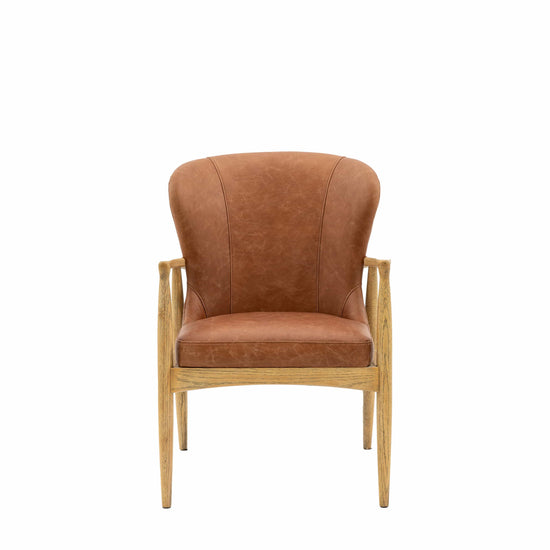 Tariva Armchair Antique Brown Leather